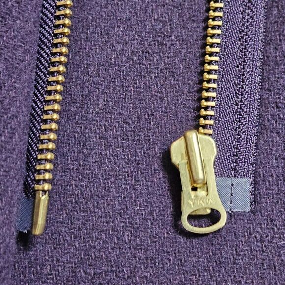 J‎ Crew Cocoon Coat Italian Stadium Cloth Nello Gori Wool Purple Size 0 - Picture 7 of 12